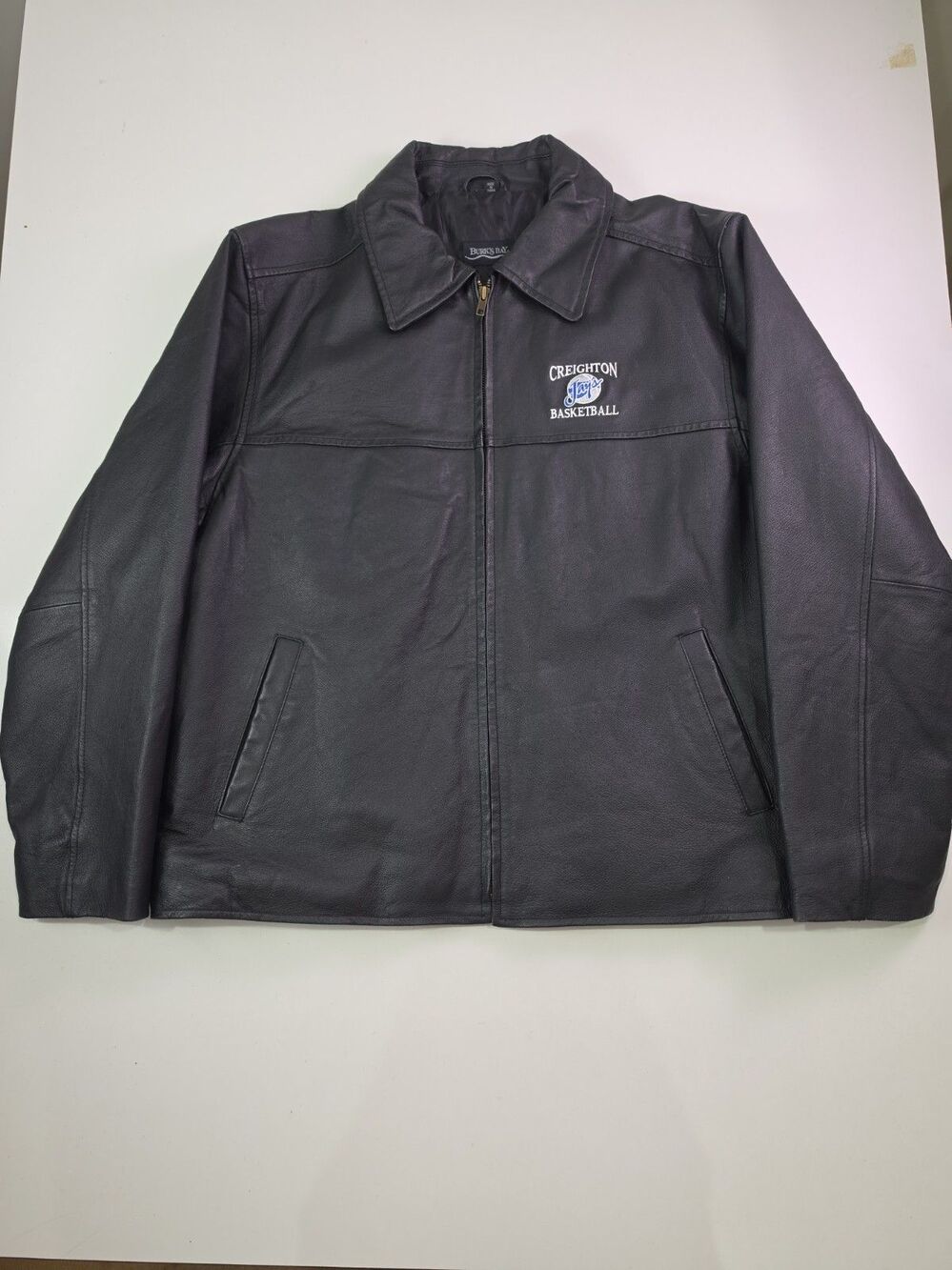Creighton Blue Jays Basketball Leather Jacket Vintage